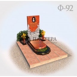 Памятник с цветами Ф92-1