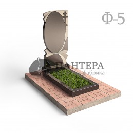 Памятник Овал c крестом Ф5