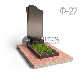 Памятник "Волна с резьбой по периметру". Ф-27